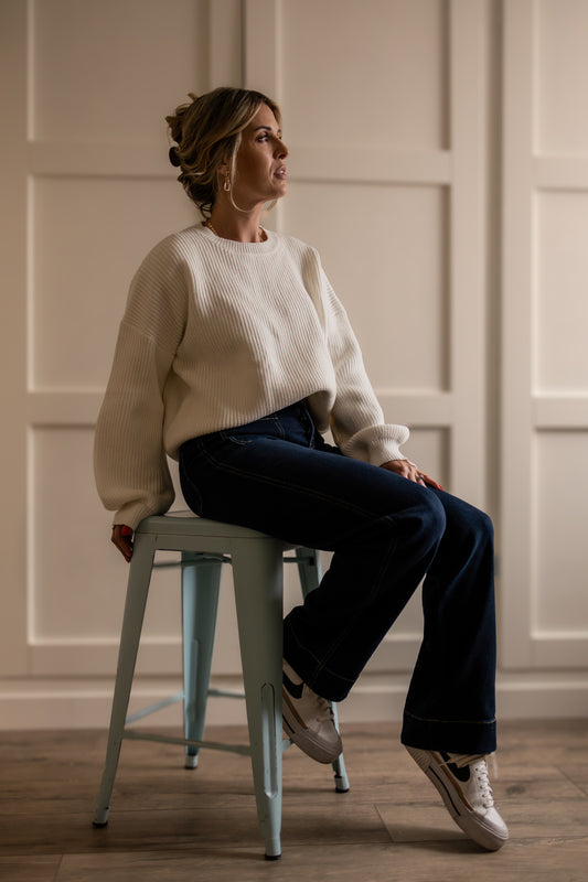 Oversized Sweater in White