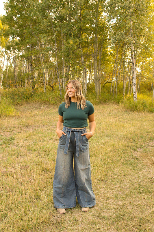 Shirley wide leg jean